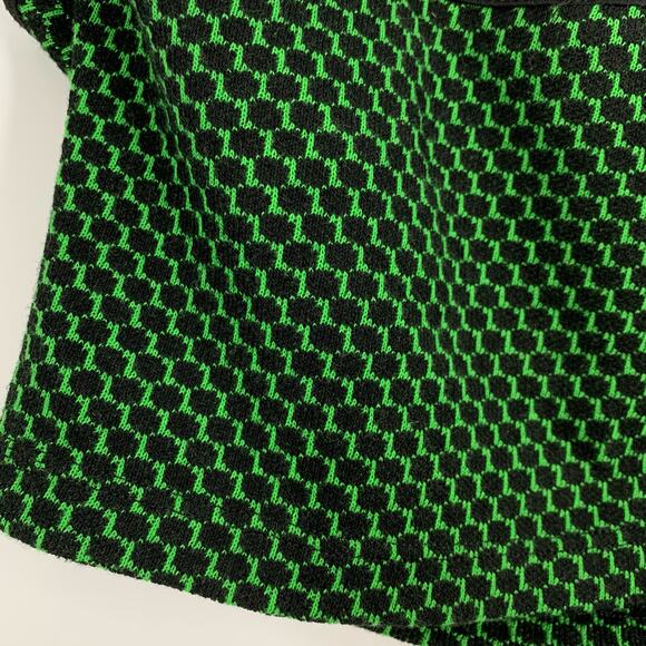 Zara Green Black Crop Halter Top Women's Size Medium - Picture 5 of 6